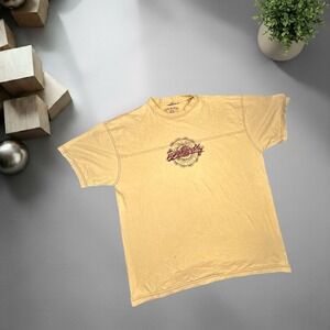 Vintage Big Daddy Graphic Tee Yellow Y2K Skater Streetwear Boxy Fit Shirt